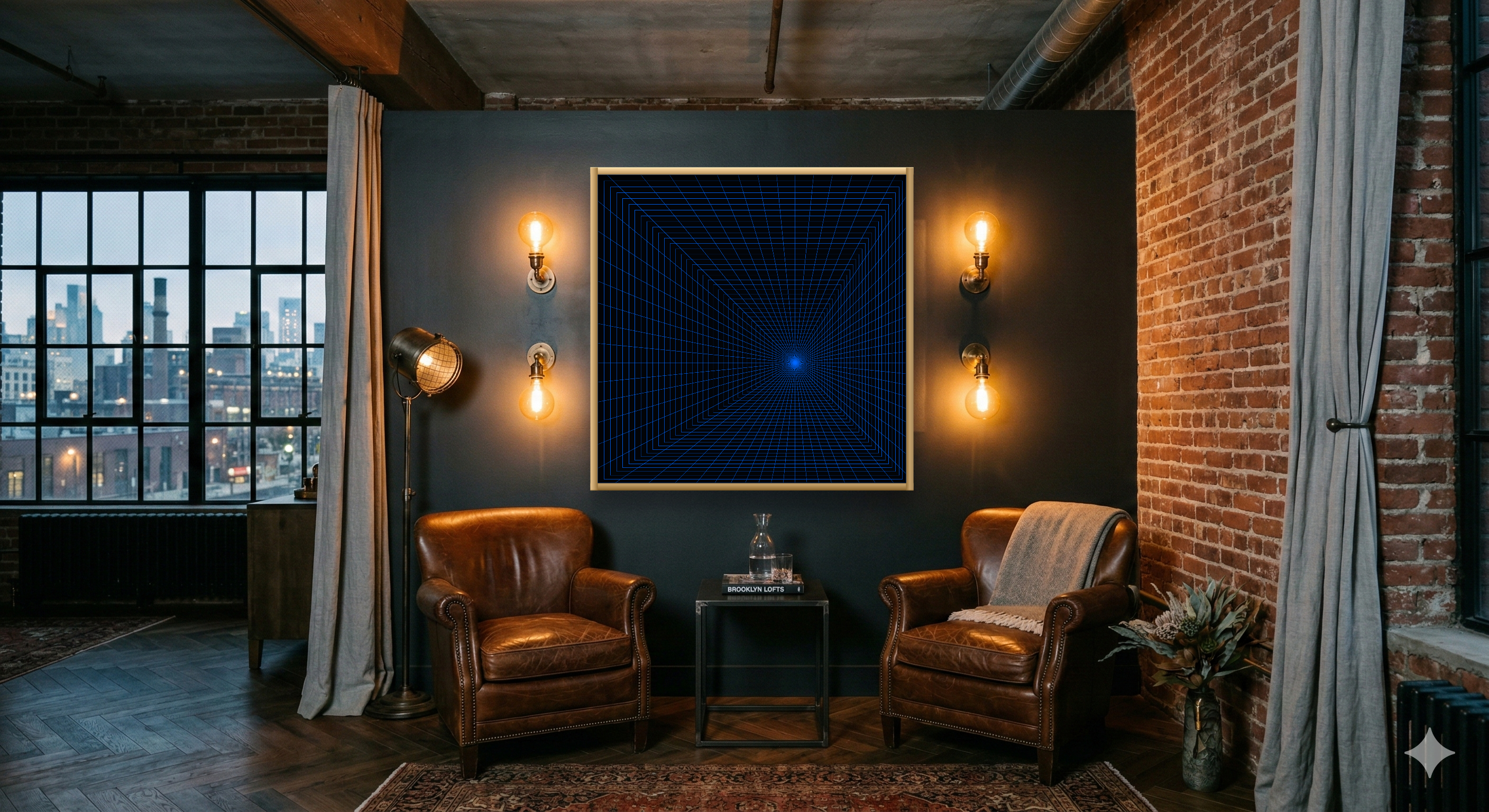 Industrial hotel setting