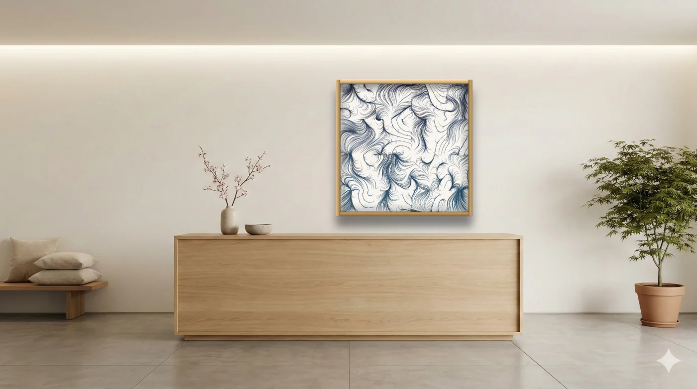 Japandi hotel setting