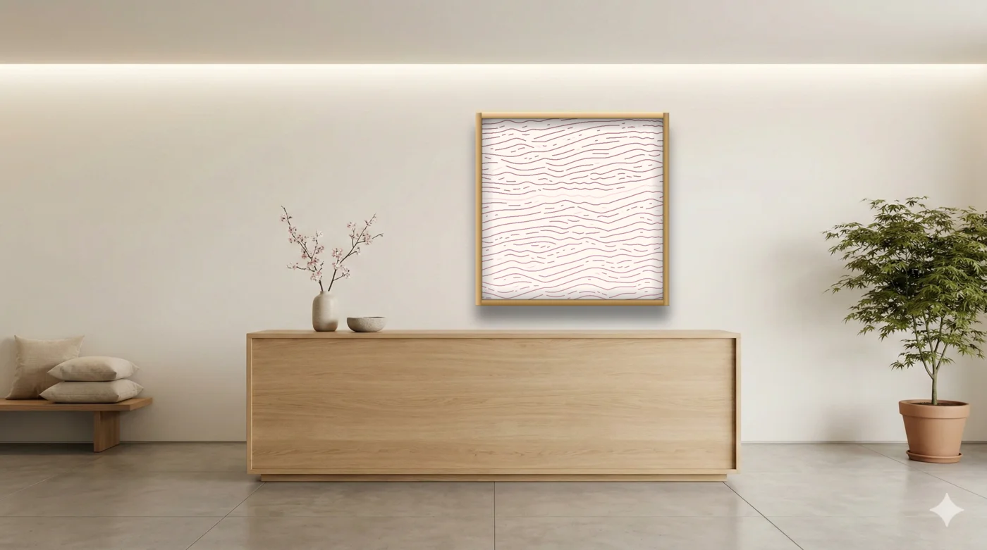 Japandi hotel setting