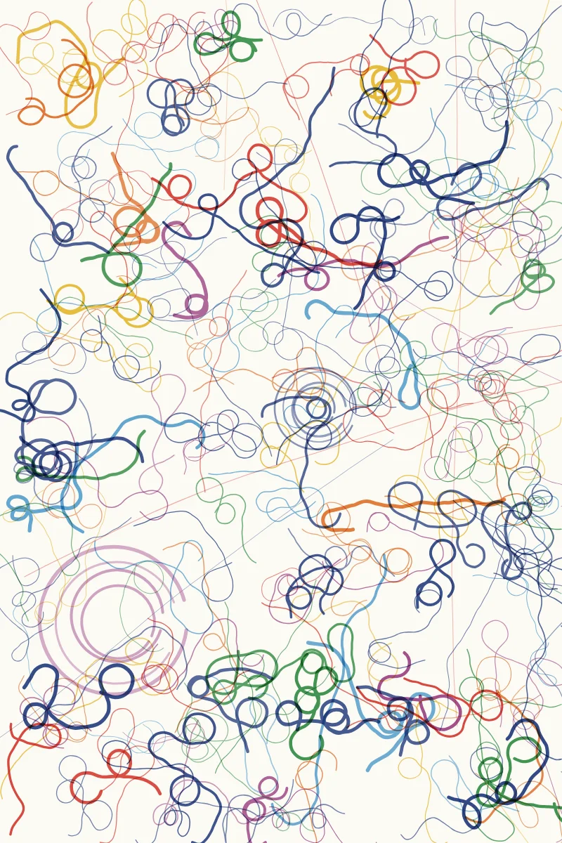 Asemic Scrawl — generative artwork